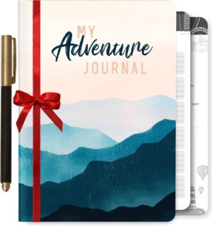 3-in-1 Travel Journal for Women - My Adventure Book, Travelers Notebook, Scrapbook & Bucket List Gifts for People Who Travel A Lot With Prompts - Cruise & Camping Essentials Planner Accessories Diary Visit the Prazoli Products Store