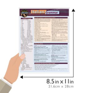 Italian Grammar: a QuickStudy Laminated Language Reference Guide (QuickStudy Language) Pamphlet – November 1, 2018 by Sally-Ann Del Vino (Author)