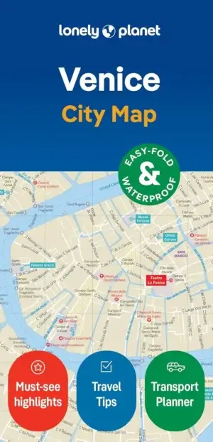 Lonely Planet Venice City Map: Durable, Waterproof, Easy-Fold Planning Map with Attractions & Walking Tours (Compact City Planning Maps) Map – Folded Map, February 6, 2024