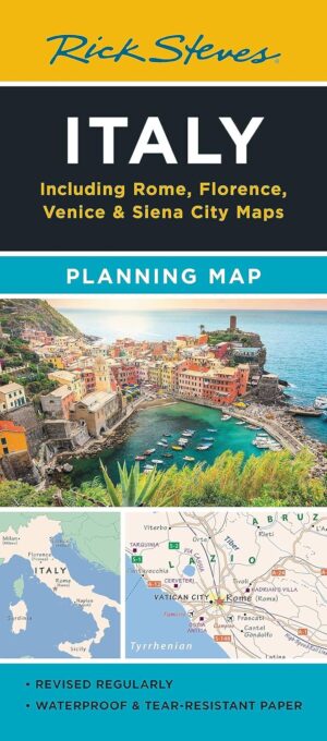 Rick Steves Italy Planning Map: Including Rome, Florence, Venice & Siena City Maps Map – Folded Map, April 9, 2024 by Rick Steves (Author)